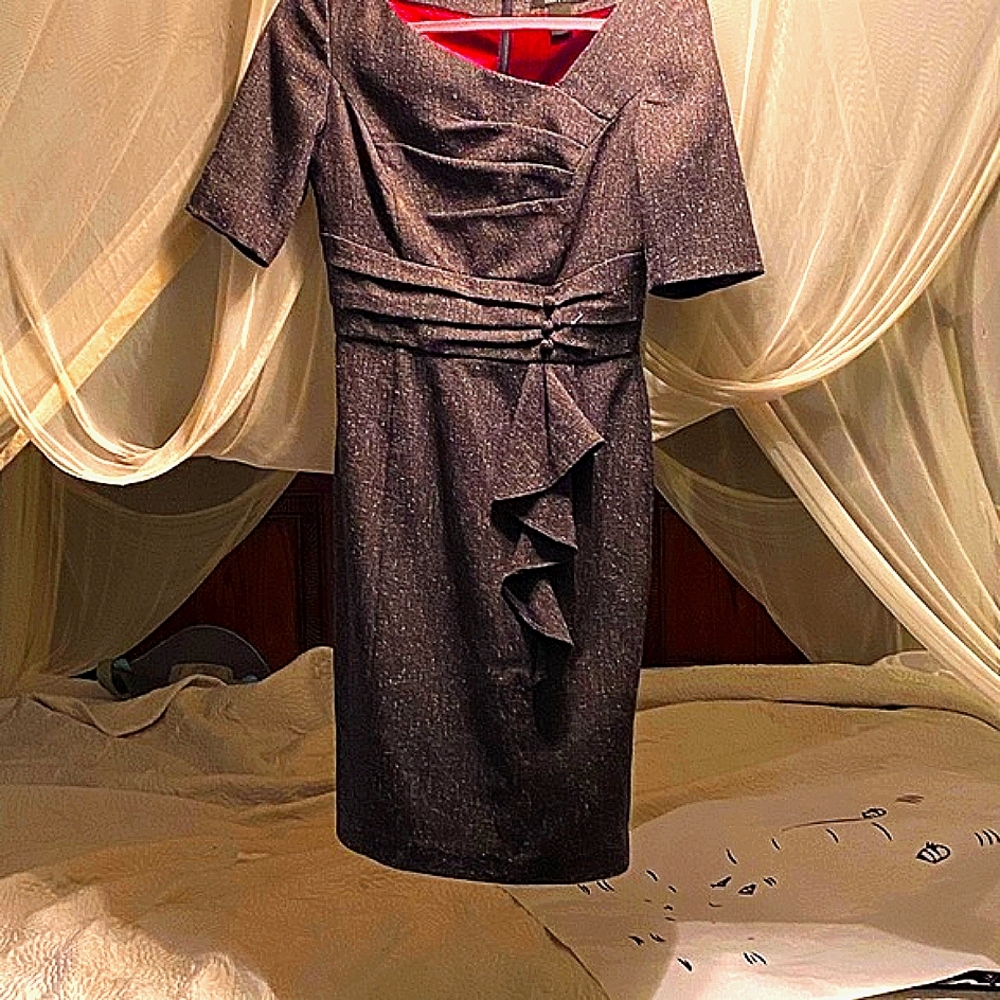 White House black market dress with button detail